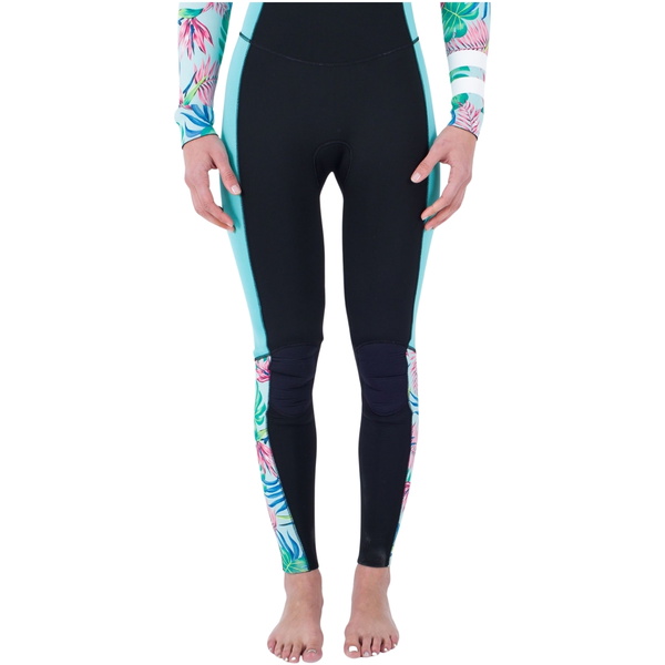 2024 Hurley Da Donna Plus Printed 4/3mm Chest Zip Muta WFS0012433 - Java Tropical